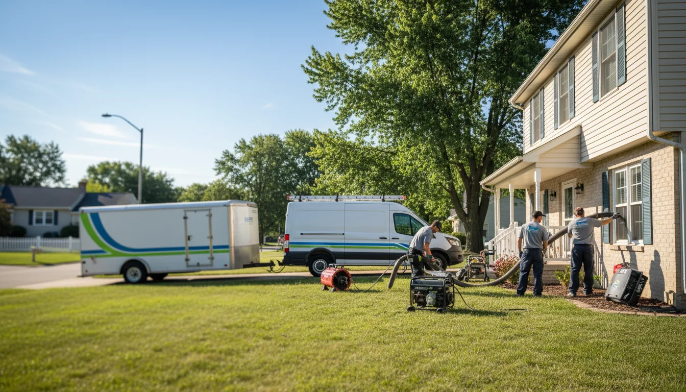 Flooded Basement Restoration And Cleanup With Repair in Cedarville, OH near me